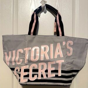 🩶 Victoria's Secret Gray and Pink Tote Bag